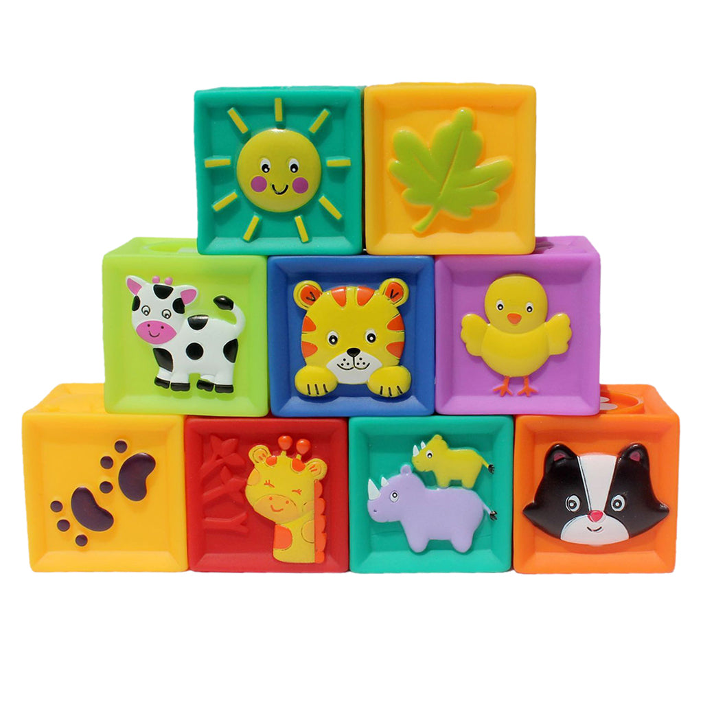 Soft Silicon Cartoon Numbers Animals Cogntive Toy Early Learning for Kids
