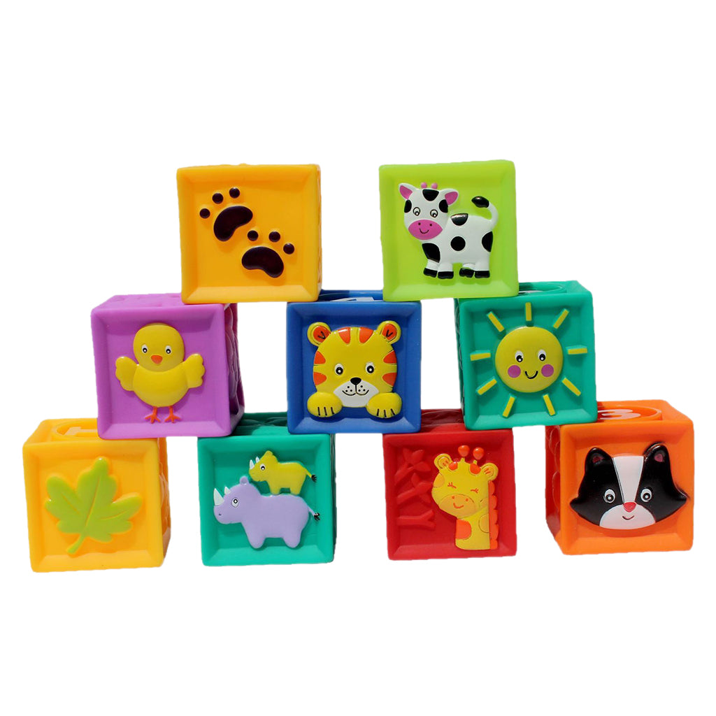 Soft Silicon Cartoon Numbers Animals Cogntive Toy Early Learning for Kids