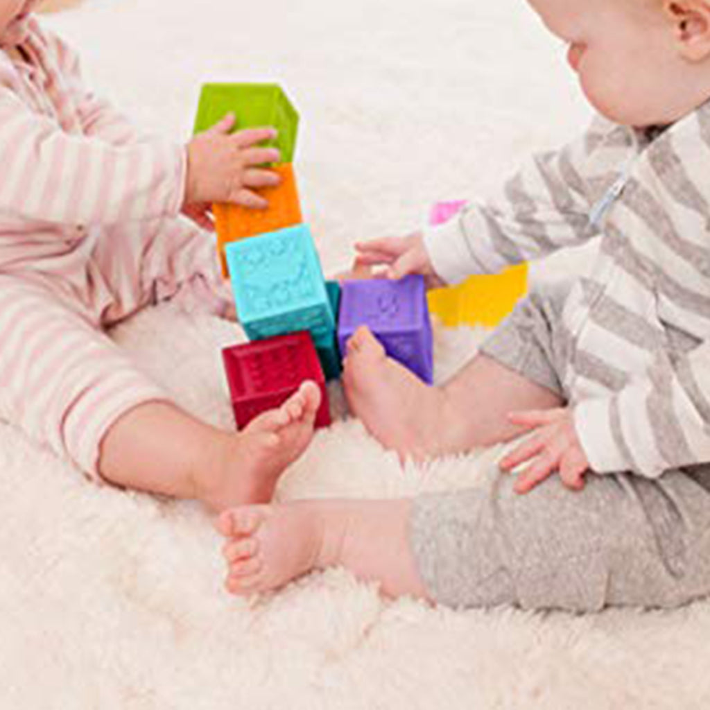 9 Pieces Soft Silicon Cartoon Numbers Animals Blocks Stacking Cognitive Toy Early Learning for Kids/Toddler Playset