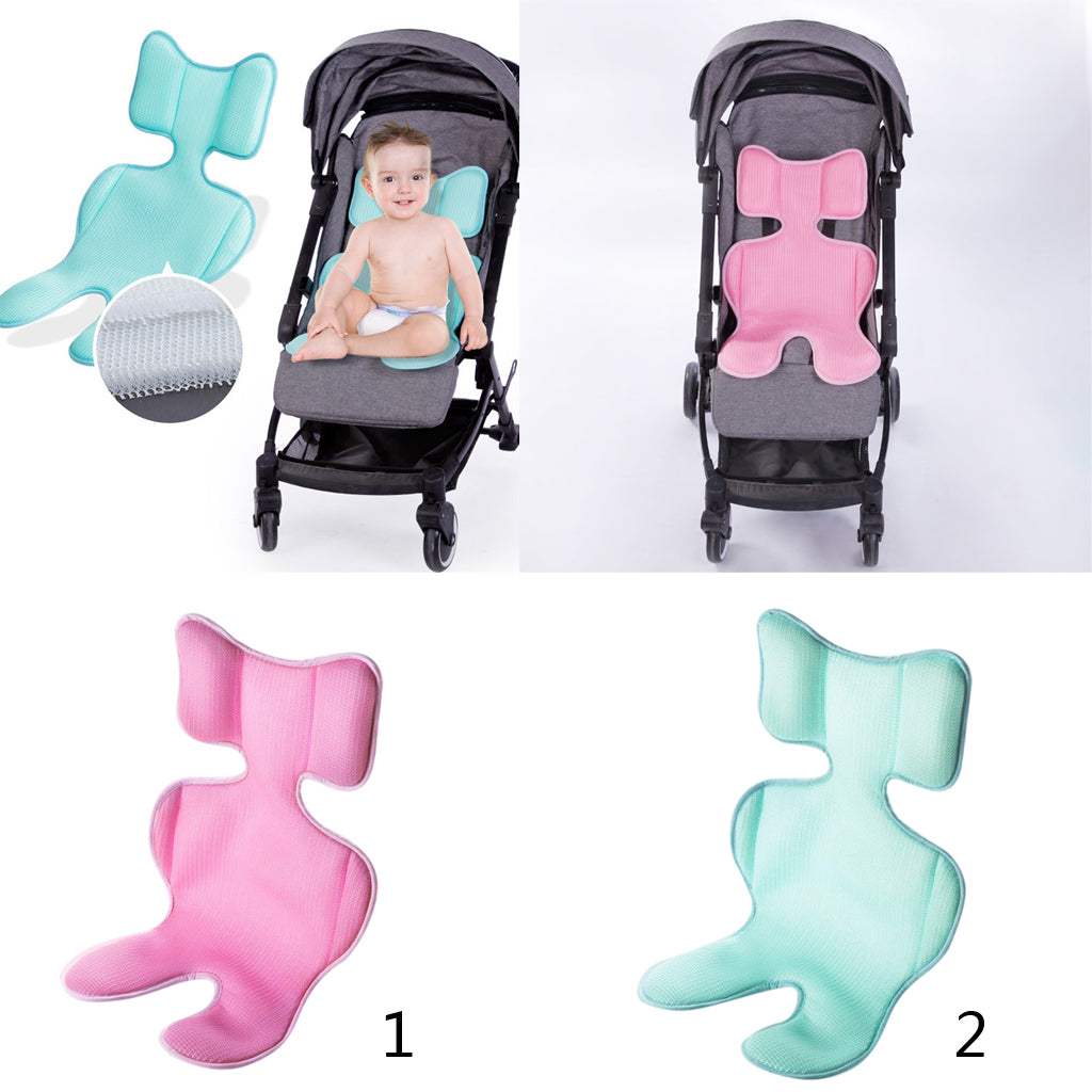 Four Seasons Universal Baby Pram Car 3D Seat Cushion for Strollers Pink