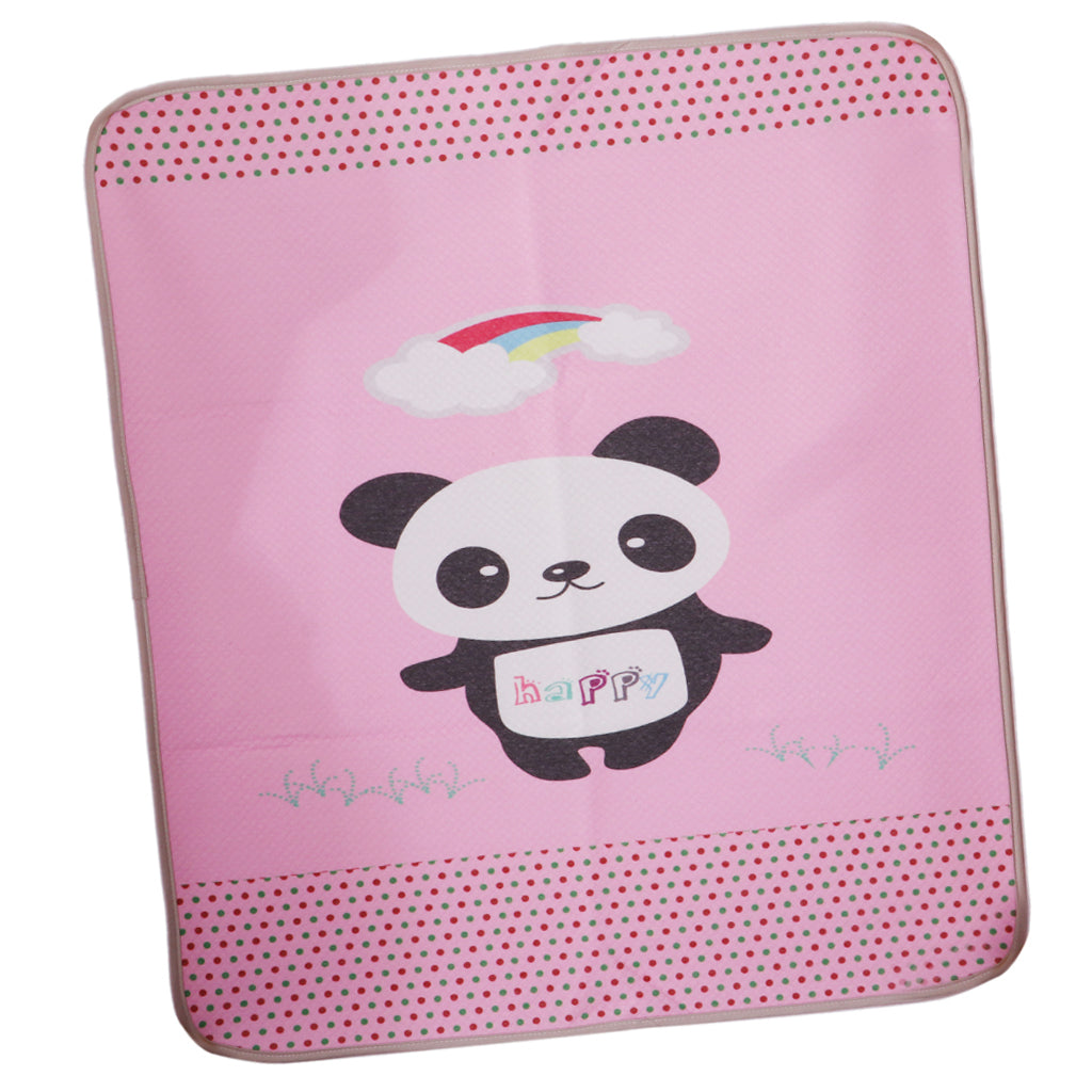 Baby Washable Diaper Changing Mat Pad Bed Wetting Pads Panda- 100x60cm