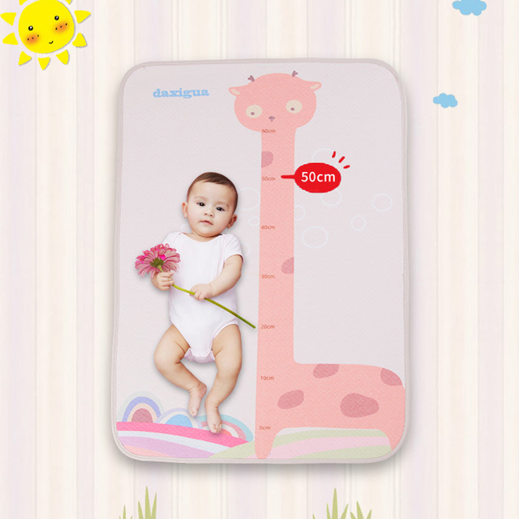 Baby Washable Diaper Changing Mat Pad Bed Wetting Pads Giraffe- 100x60cm