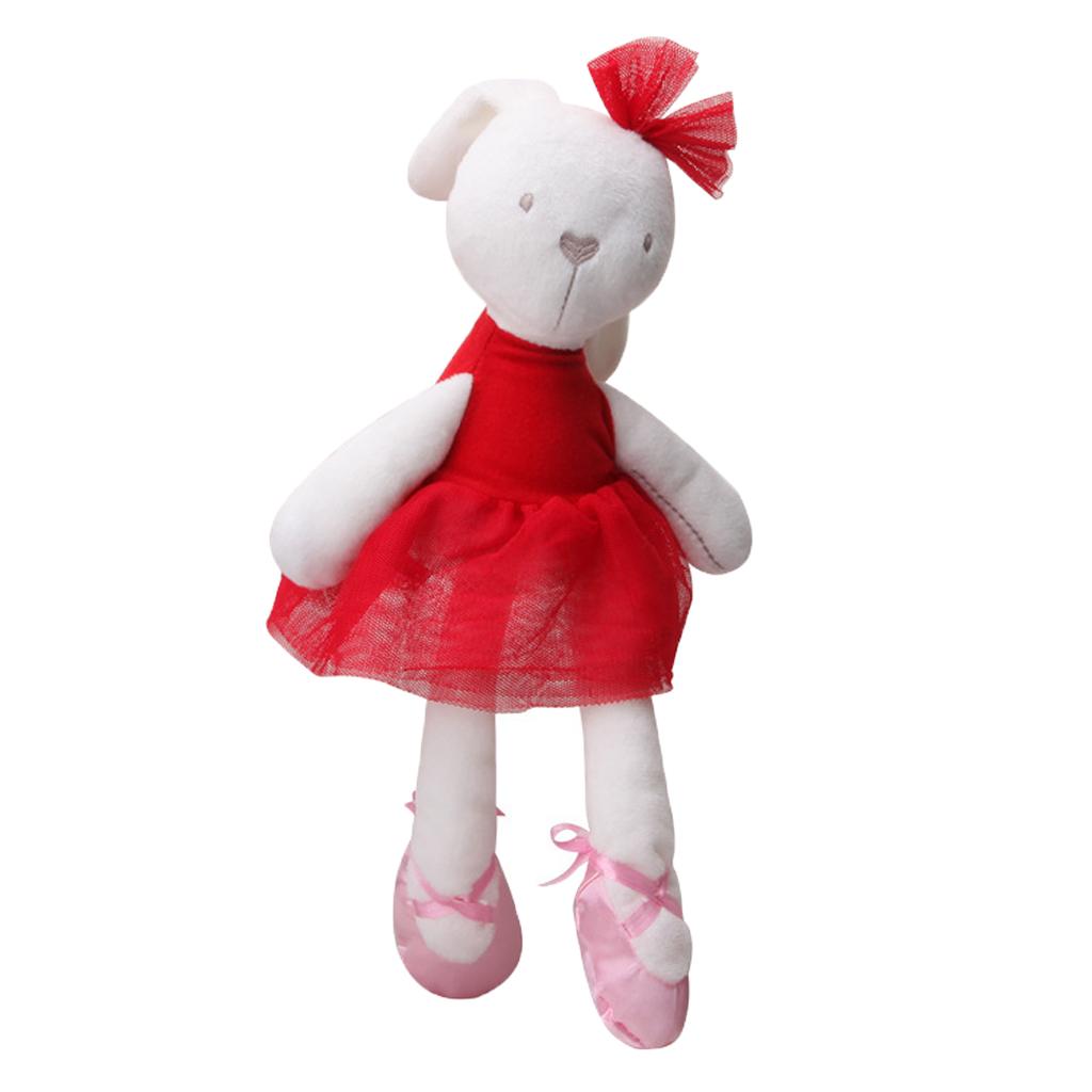 Soft Plush Toys Rabbit Stuffed Animal Baby Kids Gift Animals Doll Red