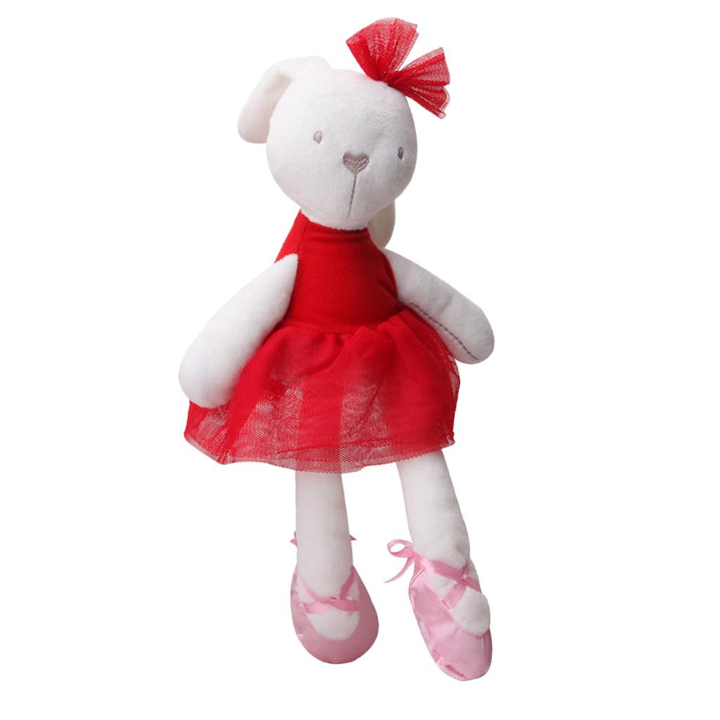 Soft Plush Toys Rabbit Stuffed Animal Baby Kids Gift Animals Doll Red