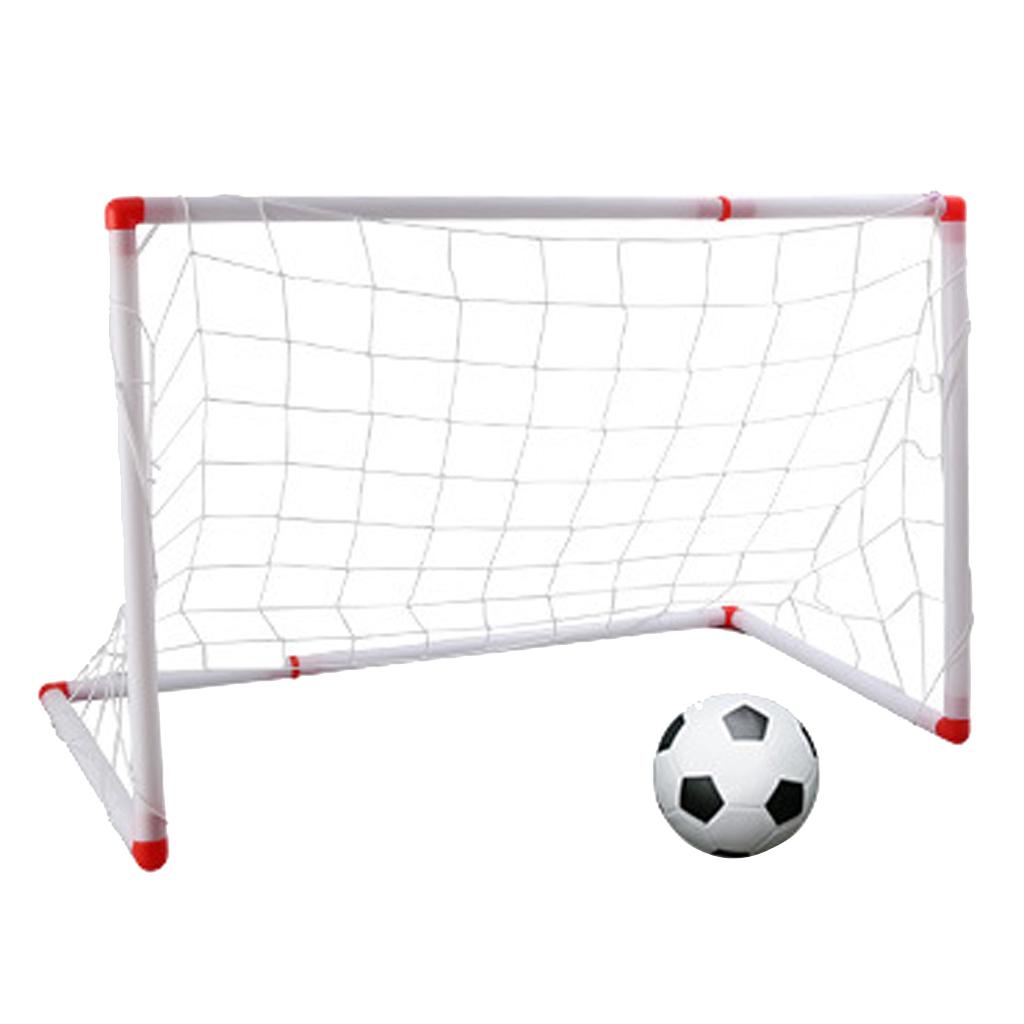 Mini Portable Soccer Football Goal Set Kids Outdoor Ball Game Toy Gift 106CM