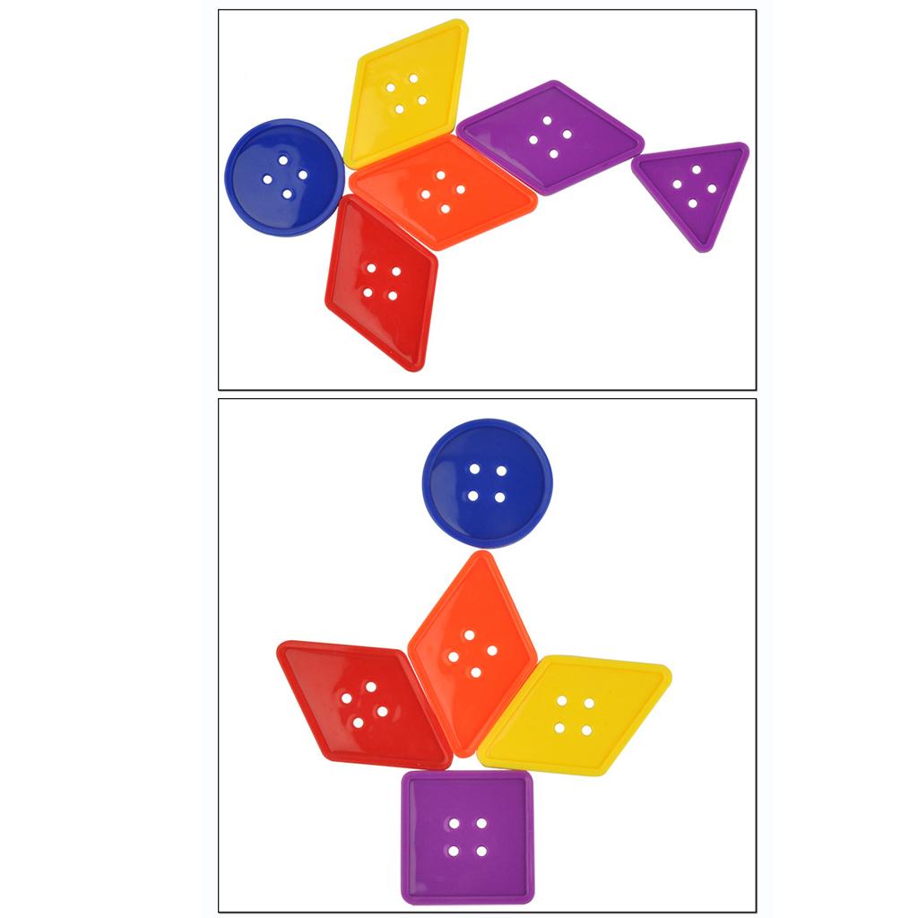 Geometric Lacing Game Toy Building Blocks Kids Early Educational Toy Set