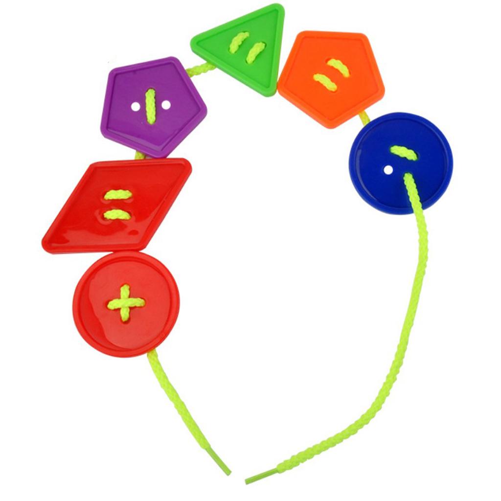 Geometric Lacing Game Toy Building Blocks Kids Early Educational Toy Set