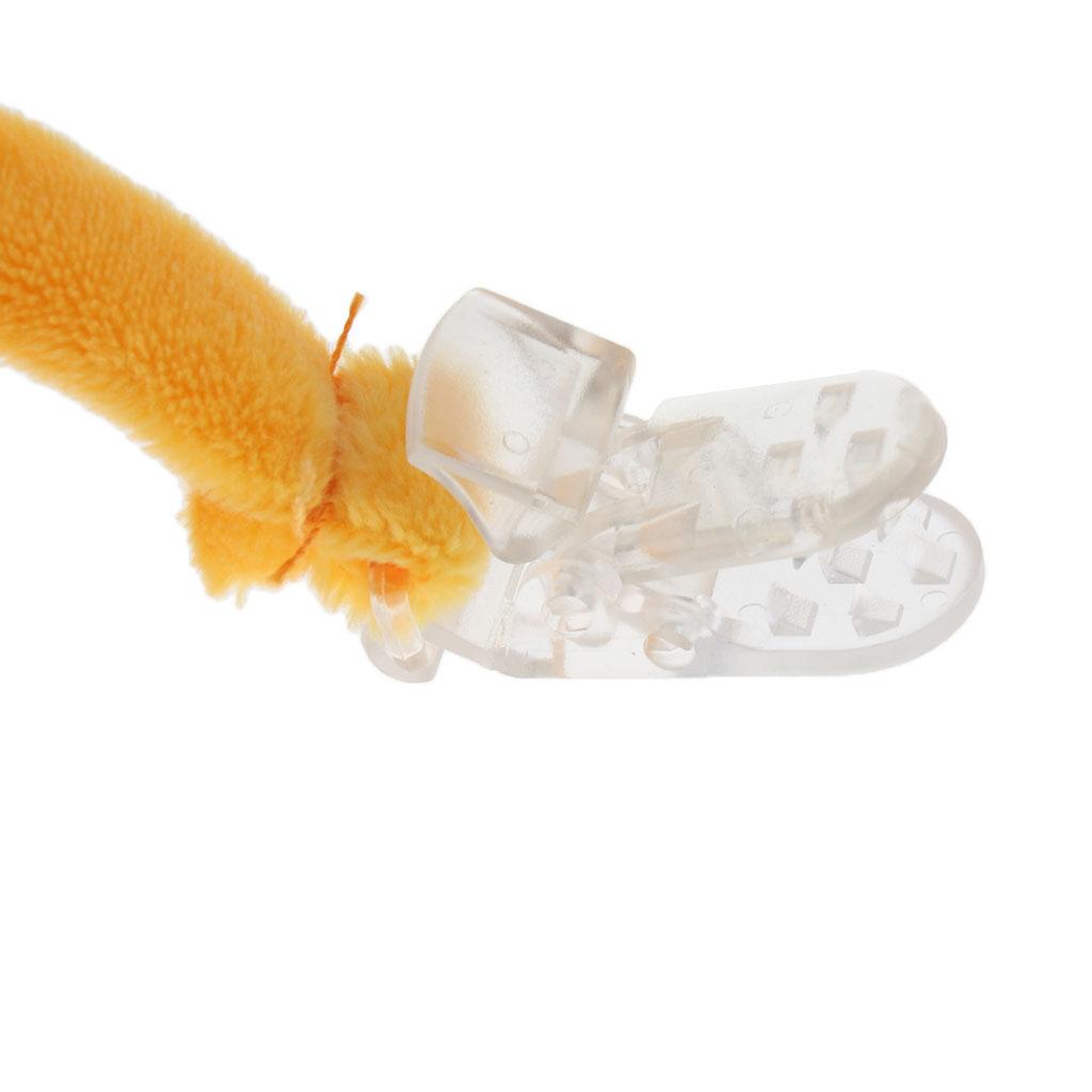 Baby Kids Silicone Pacifier Holder Plush Animal Detachable Toy Deer