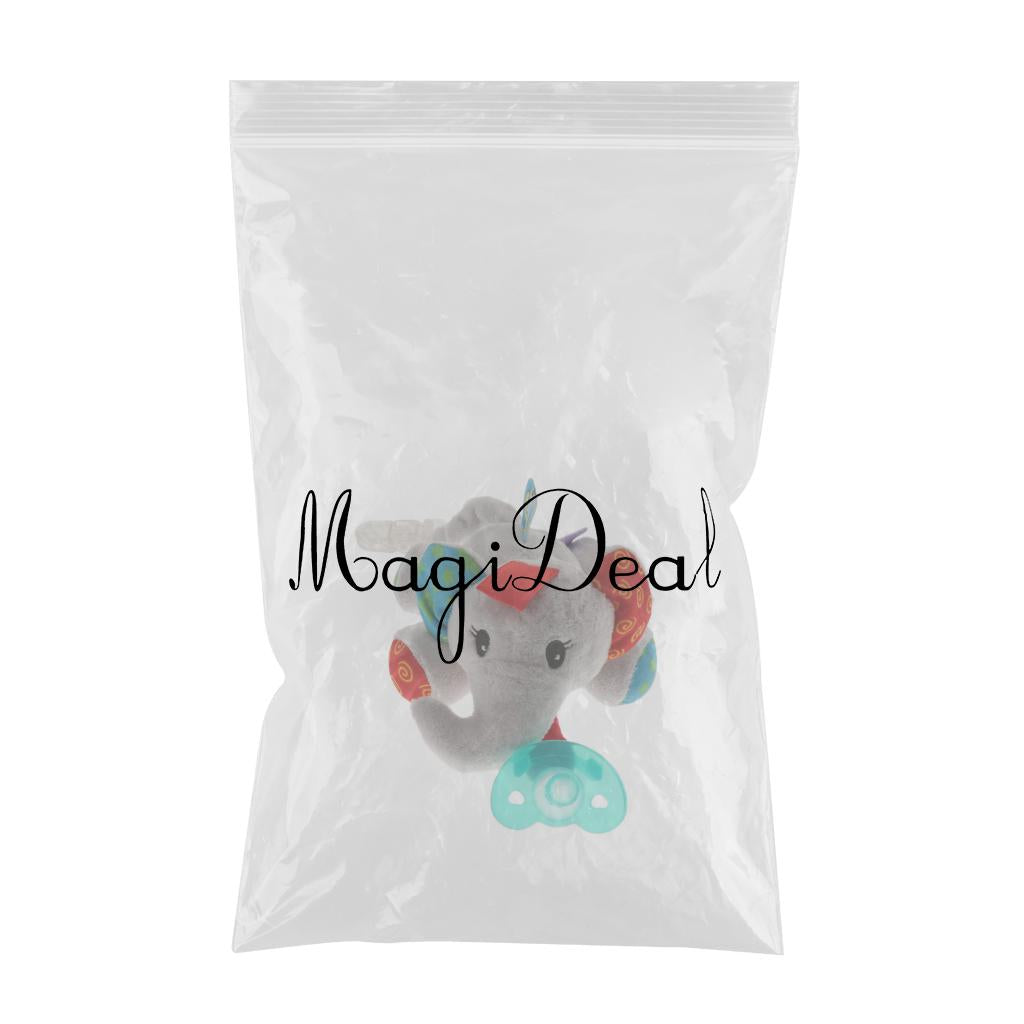 Baby Kids Silicone Pacifier Holder Plush Animal Detachable Toy Elephant