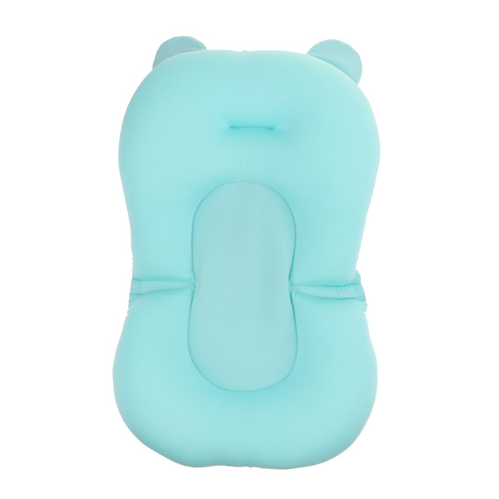 Baby Bath Tub Pillow Pad Air Cushion Floating Seat Shower Mat Blue