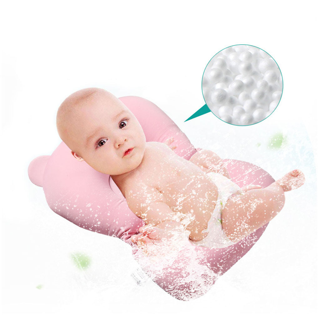 Bath Tub Pad Shower Nets Newborn Bath Seat Bathtub Bath Pads Pink Rabbit