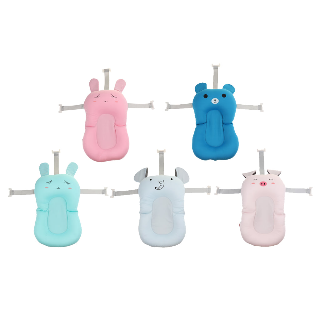 Bath Tub Pad Shower Nets Newborn Bath Seat Bathtub Bath Pads Pink Rabbit