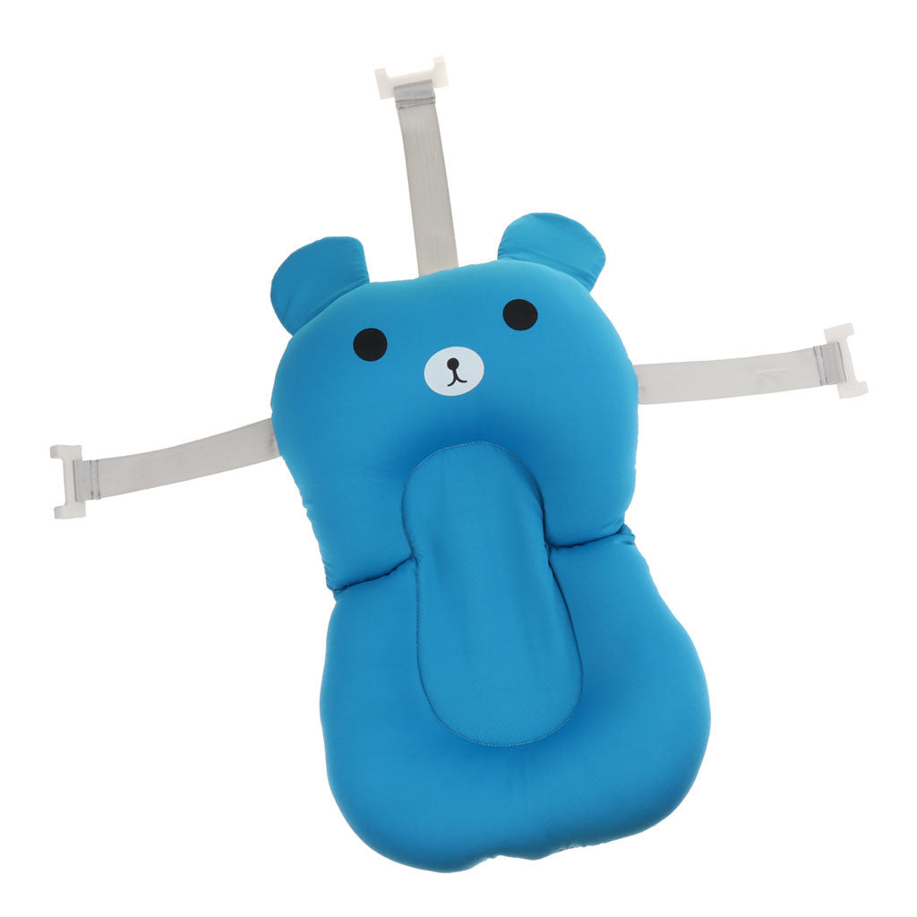 Bath Tub Pad Shower Nets Newborn Bath Seat Bathtub Bath Pads Blue Bear