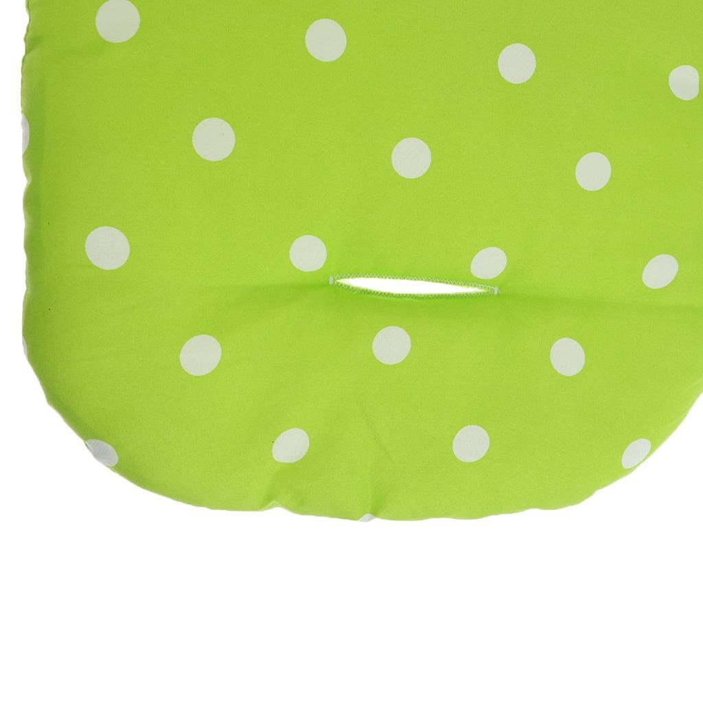 Baby Pushchair Stroller Kids Seat Pad Pram Liner Cushion Mat Green Dot
