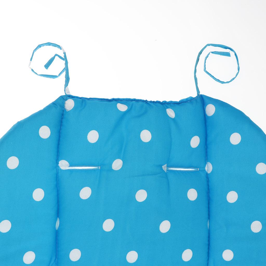 Baby Pushchair Stroller Kids Seat Pad Pram Liner Cushion Mat Blue Dot