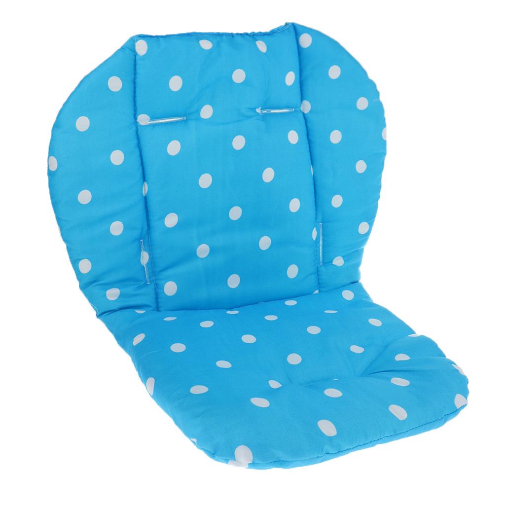 Baby Pushchair Stroller Kids Seat Pad Pram Liner Cushion Mat Blue Dot