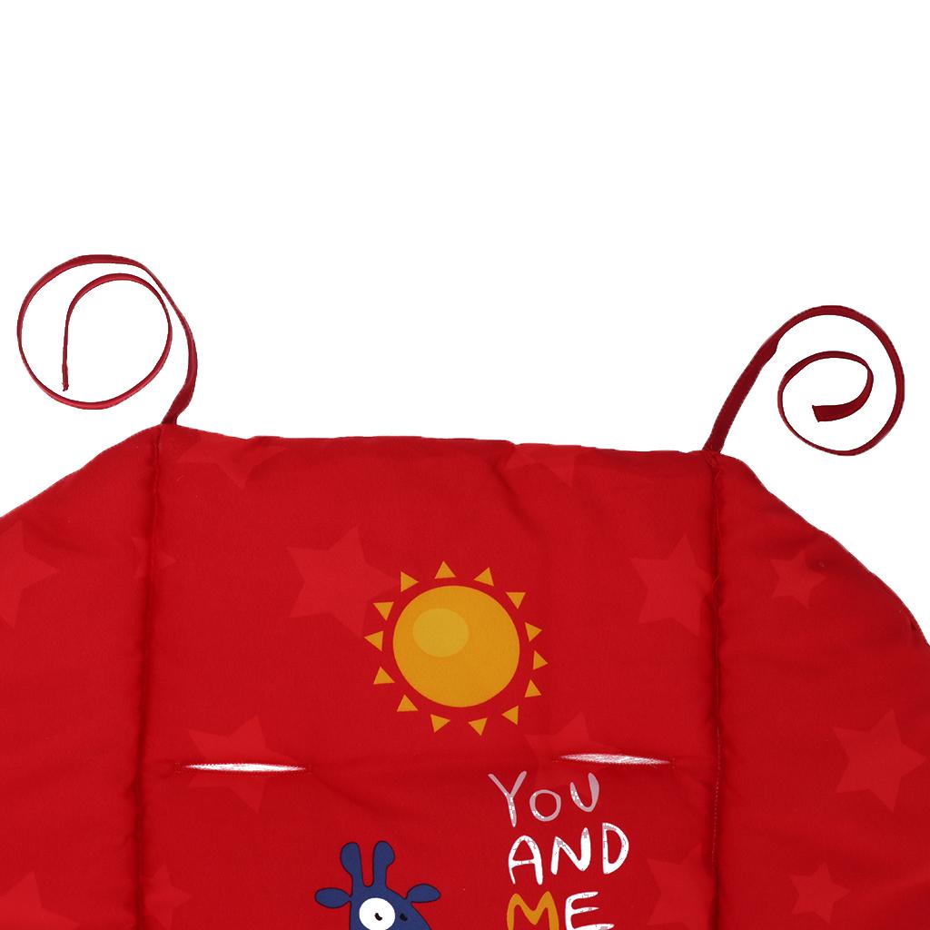 Baby Thick Stroller Pram Pushchair Mat Seat Cushion Pad Liner Cover Red