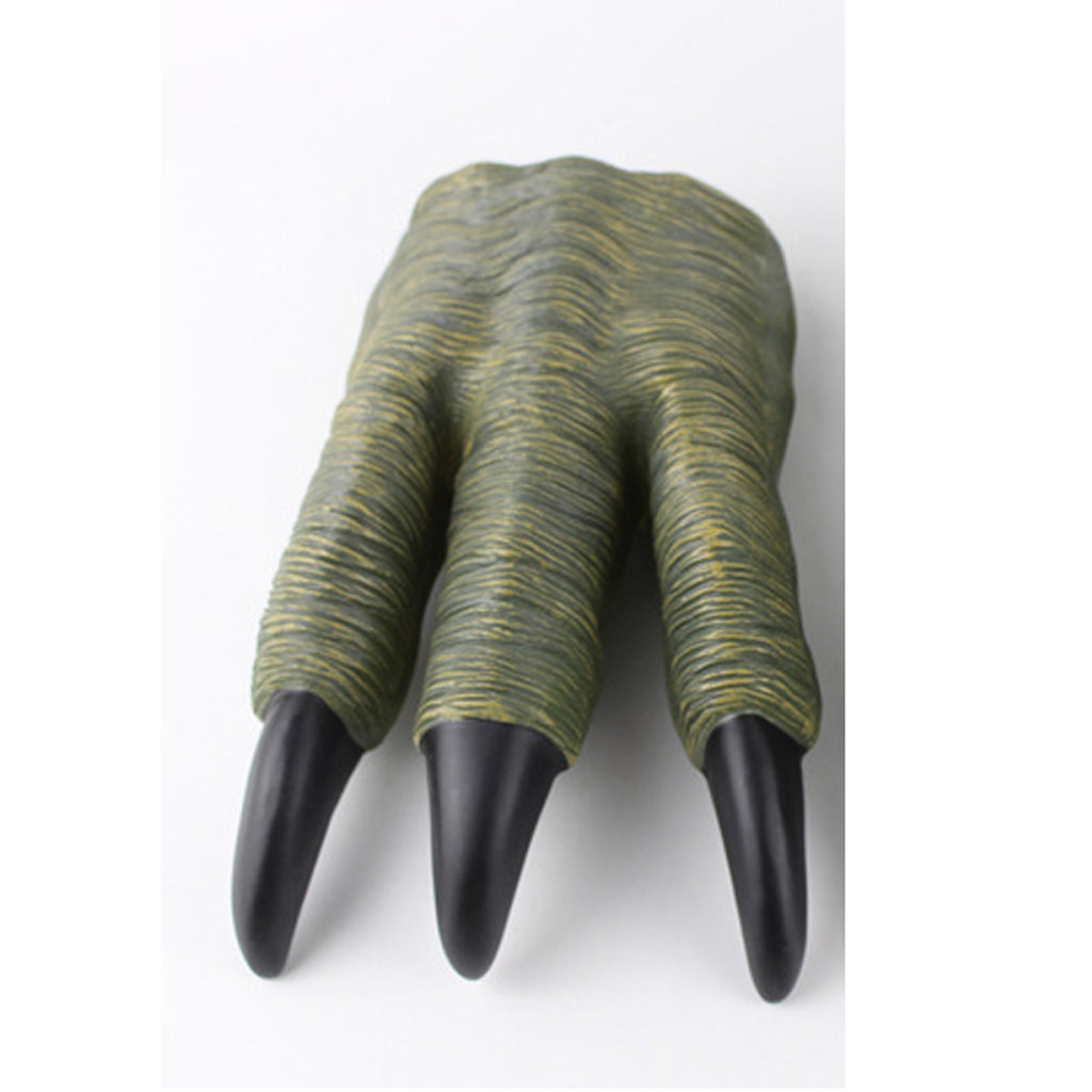 2xMonster Dinosaur Dragon Devil Costume Hands Puppet Claws Gloves Toys Green