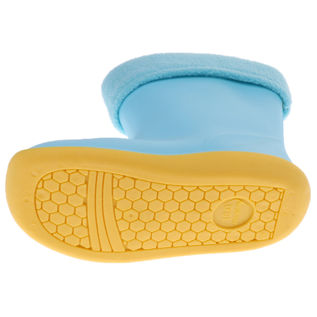 Kids Toddlers Waterproof Rubber Rain Boots Blue Cat for 5 years