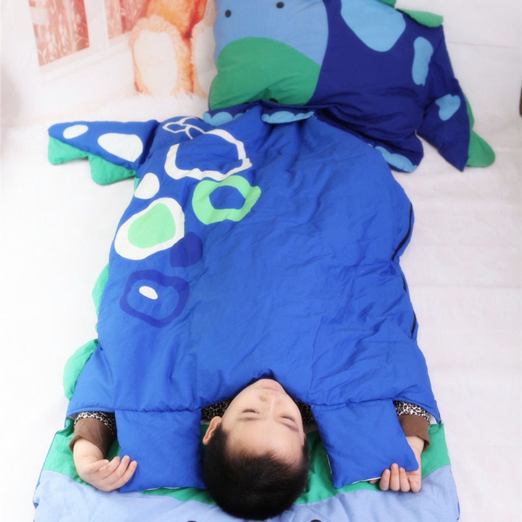 Kids Plush Animal Sleeping Bag Soft Cotton Childrens Sleeping Sack Dinosaur