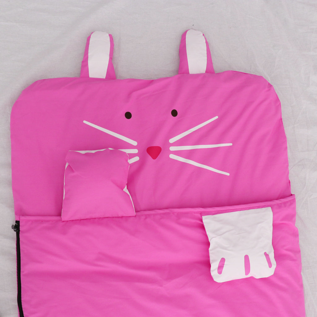 Kids Plush Animal Sleeping Bag Soft Cotton Childrens Sleeping Sack Rabbit