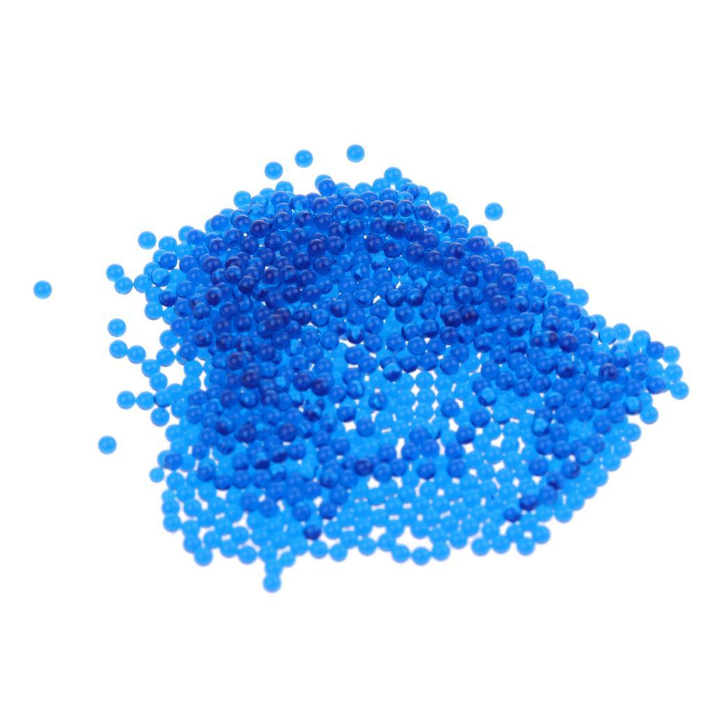 Bottle Of Gel Soil Water Crystal Bead Kid Toy Vase Filler Decor Blue