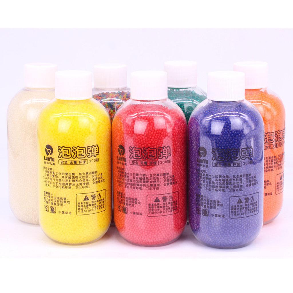Bottle Of Gel Soil Water Crystal Bead Kid Toy Vase Filler Decor Blue