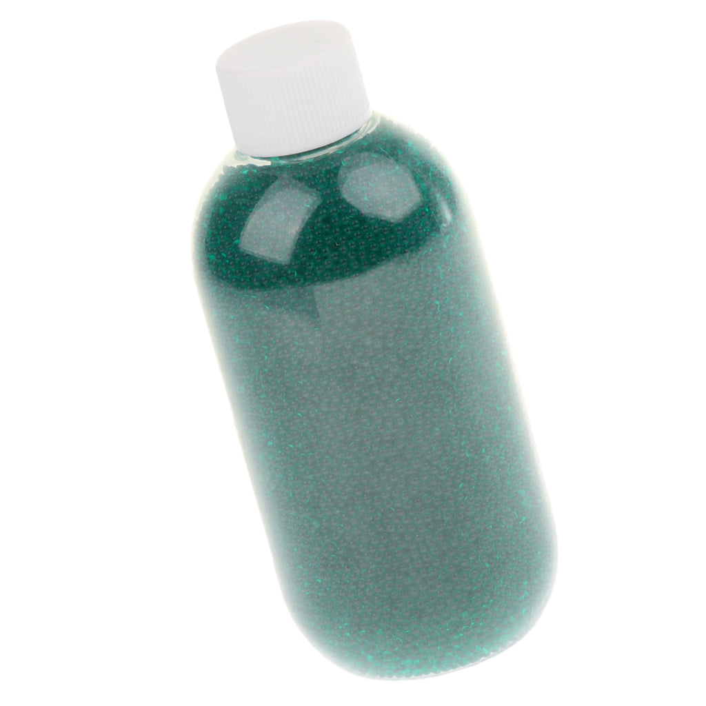 Bottle Of Gel Soil Water Crystal Bead Kid Toy Vase Filler Decor Green