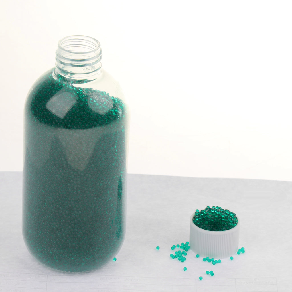 Bottle Of Gel Soil Water Crystal Bead Kid Toy Vase Filler Decor Green