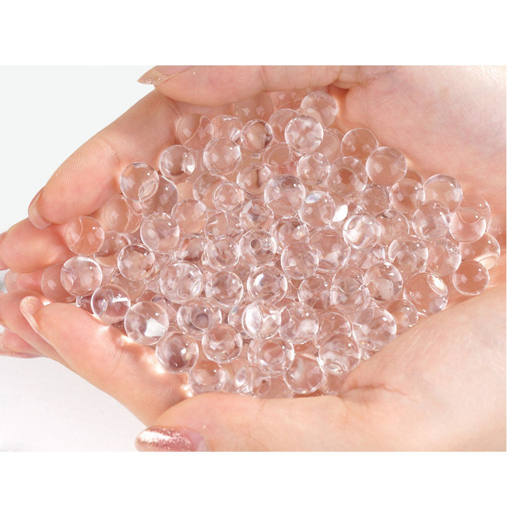 Bottle Of Gel Soil Water Crystal Bead Kid Toy Vase Filler Decor Green