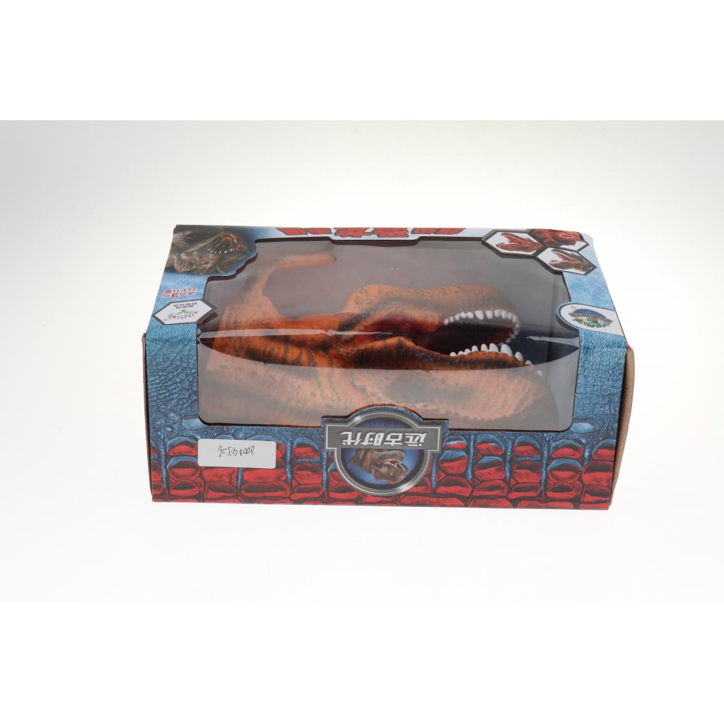 Simulation Dinosaur Animal Head Model Hand Puppet Kids Toy T-Rex 2 in Box
