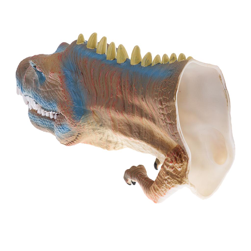 Simulation Dinosaur Animal Head Model Hand Puppet Kids Toy Baryonyx in Box