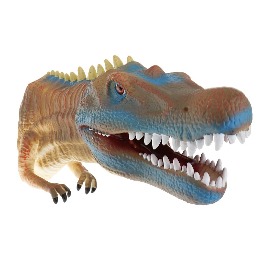 Simulation Dinosaur Animal Head Model Hand Puppet Kids Toy Baryonyx in Box