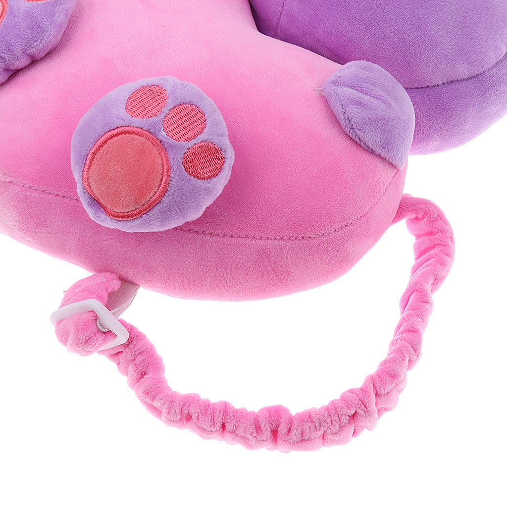 Baby Head Protection Pad Headrest Cushion Drop Resistance Pink Rabbit