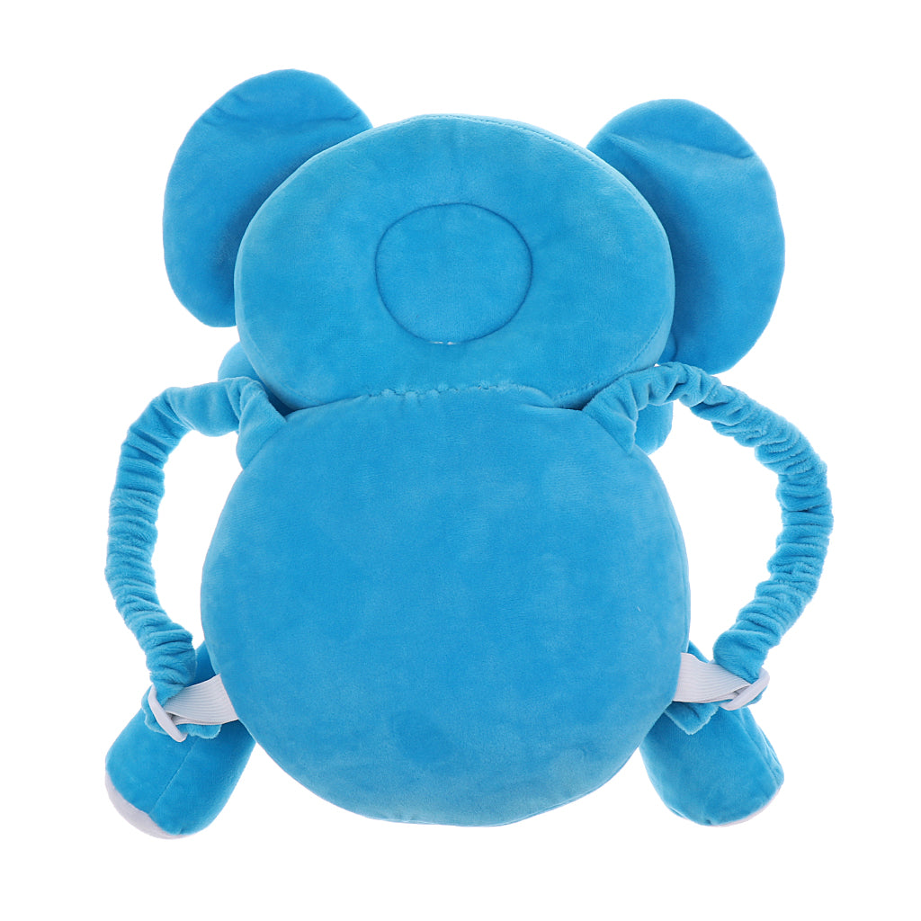 Baby Head Protection Pad Headrest Cushion Drop Resistance Blue Elephant