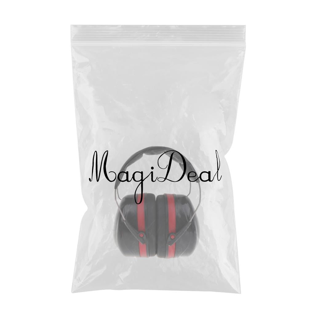 Head Earmuffs Anti-noise Study Sleep Shooting Ear Protection Red+Black