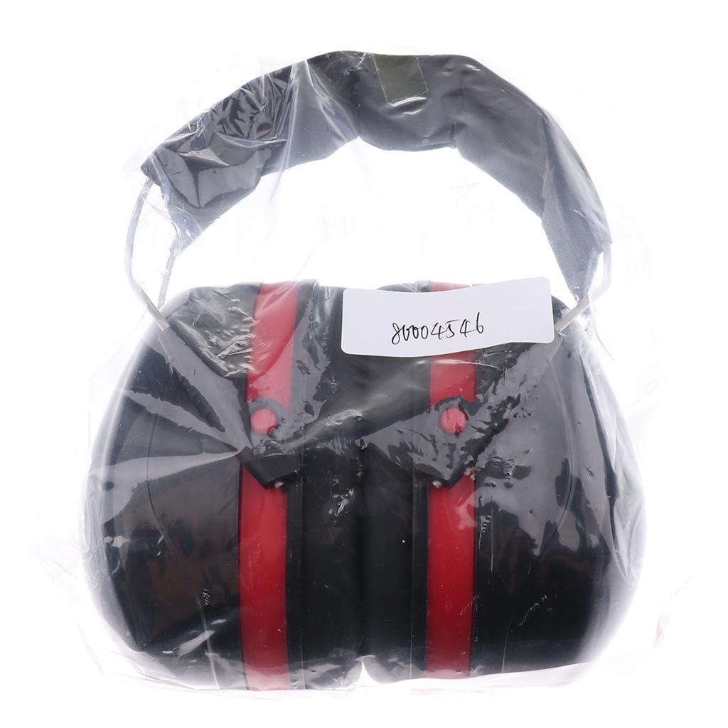 Head Earmuffs Anti-noise Study Sleep Shooting Ear Protection Red+Black
