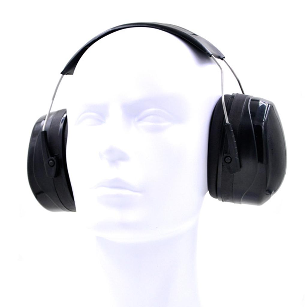 Head Earmuffs Anti-noise Study Sleep Shooting Ear Protection Black