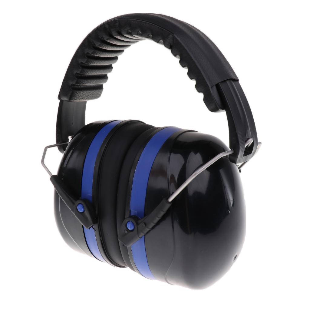 Safety Ear Muffs Professional Ear Defenders for Sleep/Shooting Blue+Black