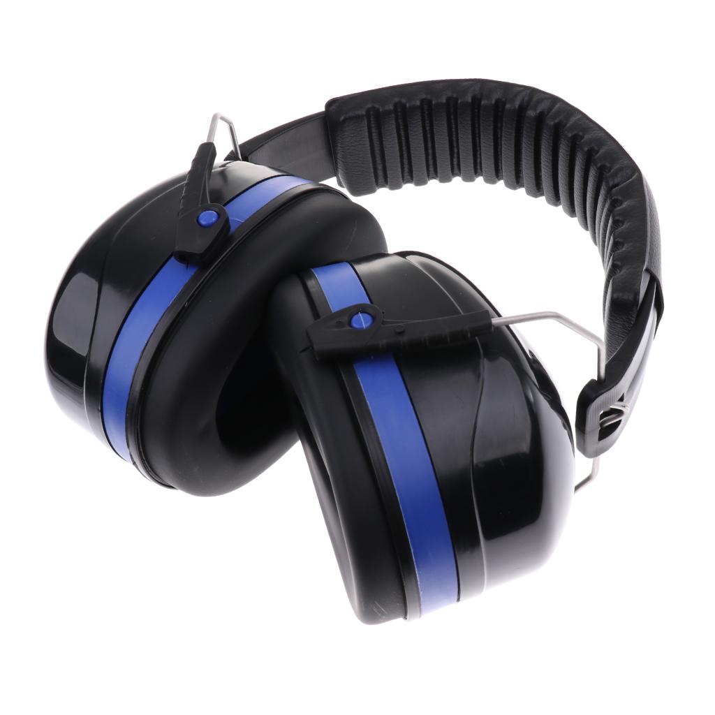 Safety Ear Muffs Professional Ear Defenders for Sleep/Shooting Blue+Black
