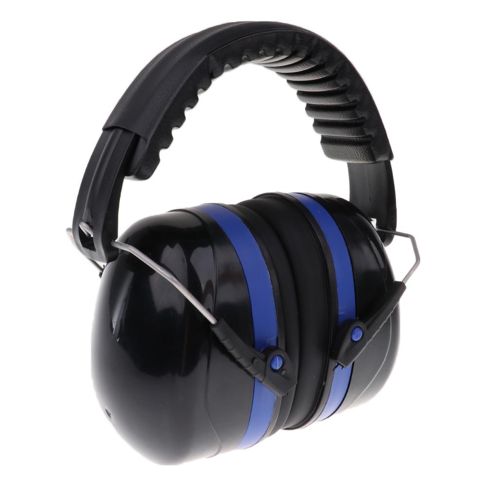 Safety Ear Muffs Professional Ear Defenders for Sleep/Shooting Blue+Black