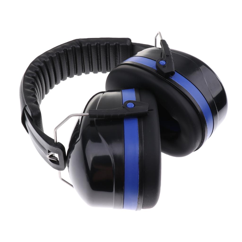 Safety Ear Muffs Professional Ear Defenders for Sleep/Shooting Blue+Black