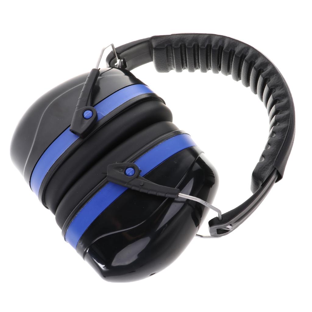 Safety Ear Muffs Professional Ear Defenders for Sleep/Shooting Blue+Black
