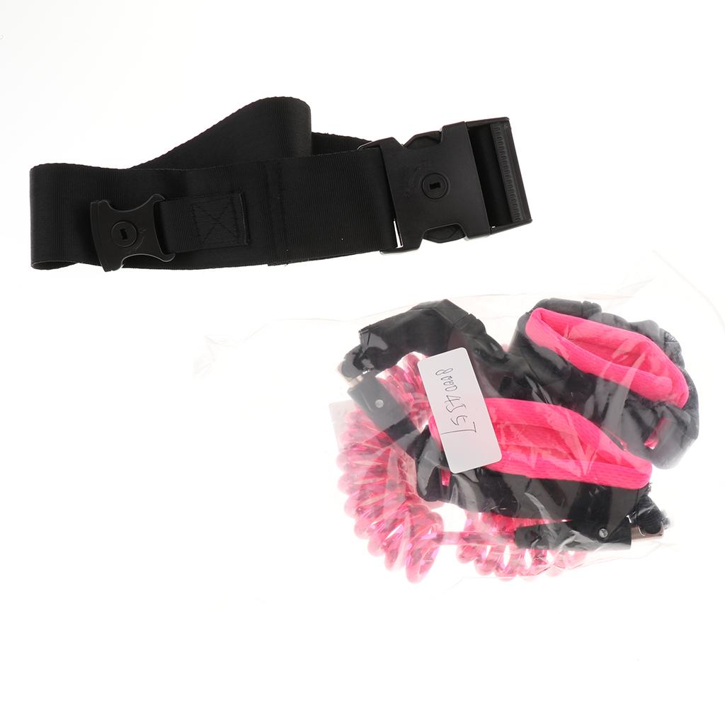 Safety Harness Leash Anti Lost Wrist Traction Rope for Toddlers Pink