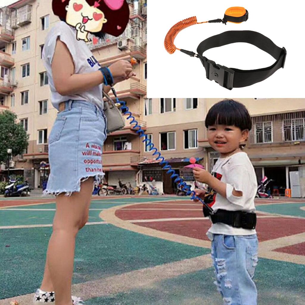 Safety Kids Harness Leash Anti Lost Walking Harness Traction Rope Orange