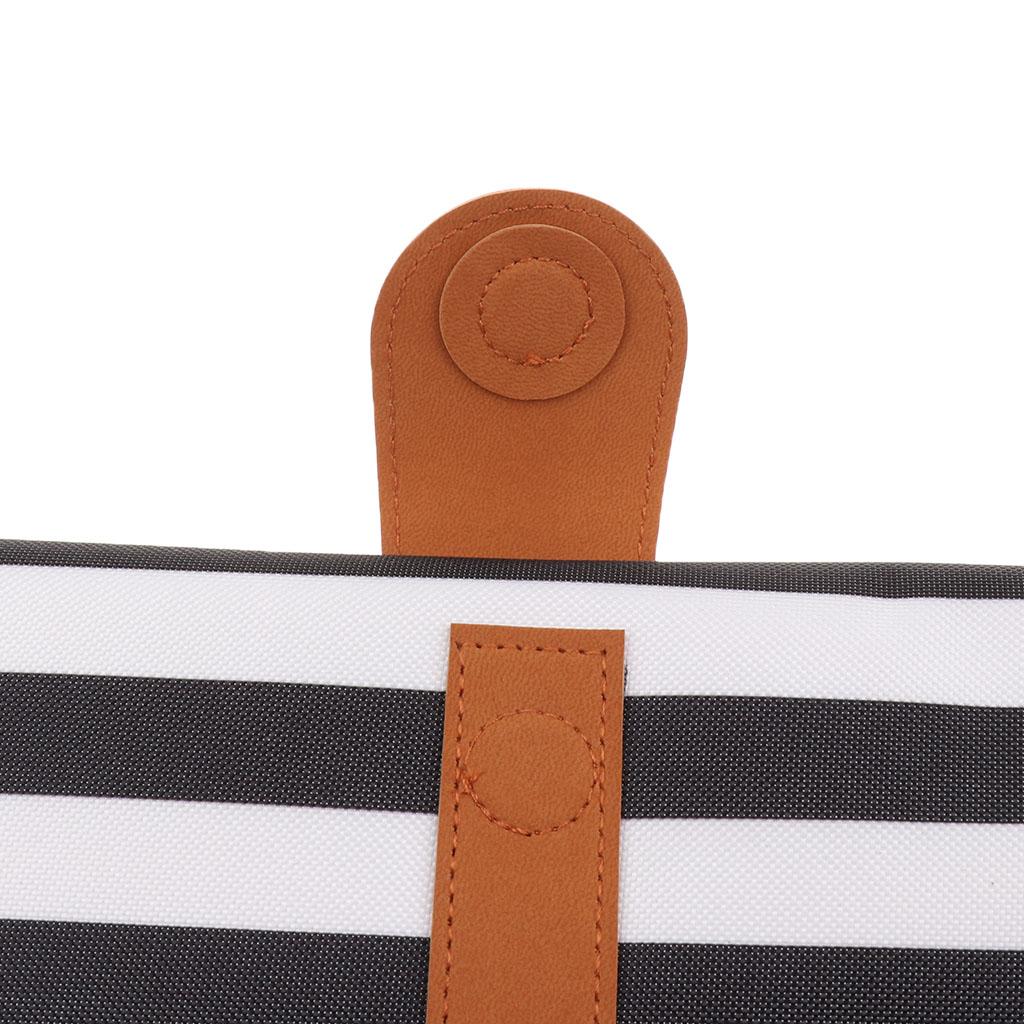 Portable Diaper Changing Pad Waterproof Travel Changing Mat for Baby Stripes