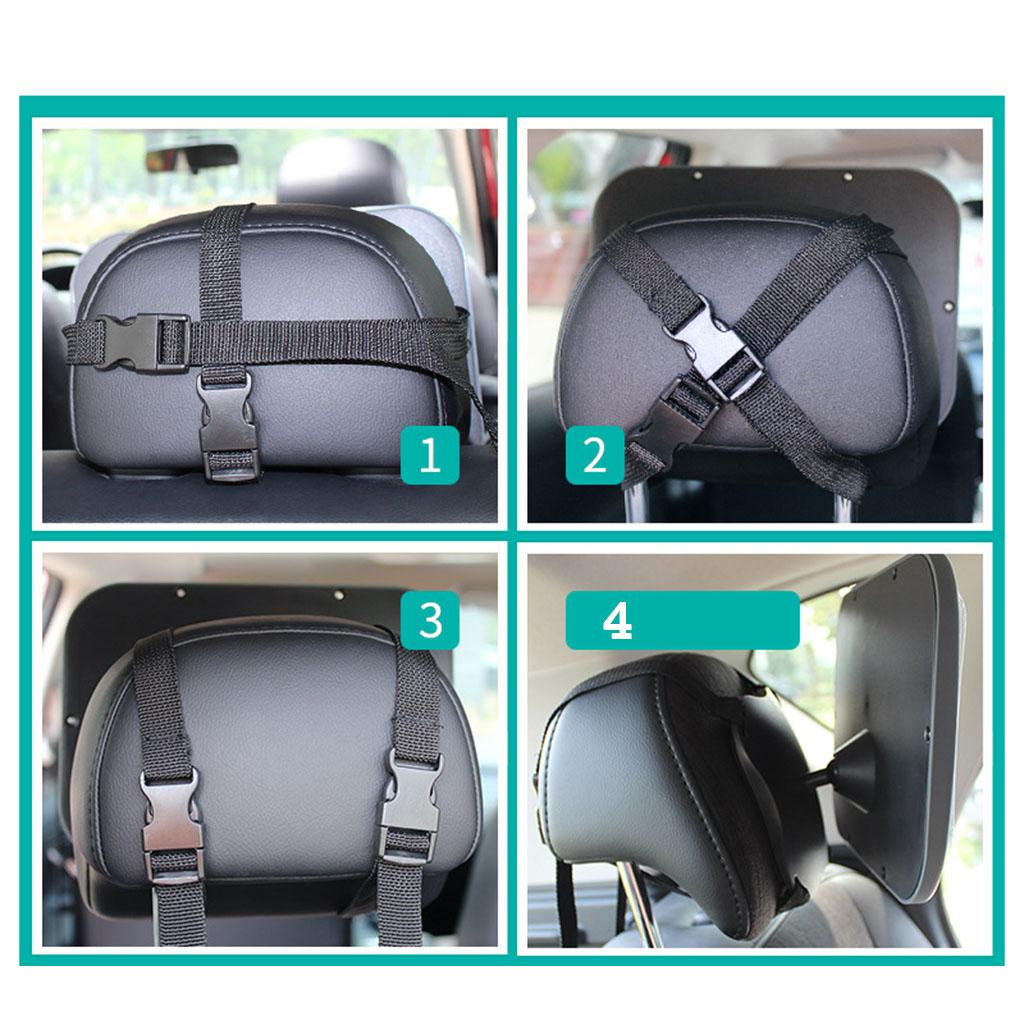 Baby Car Mirror Back Seat View Rear Facing Securely Fasten With Double Strap
