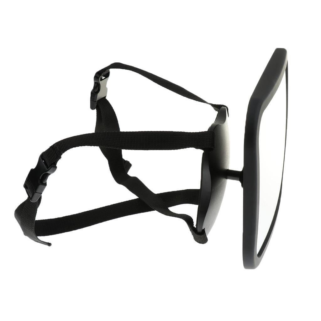 Baby Car Mirror Back Seat View Rear Facing Securely Fasten With Double Strap