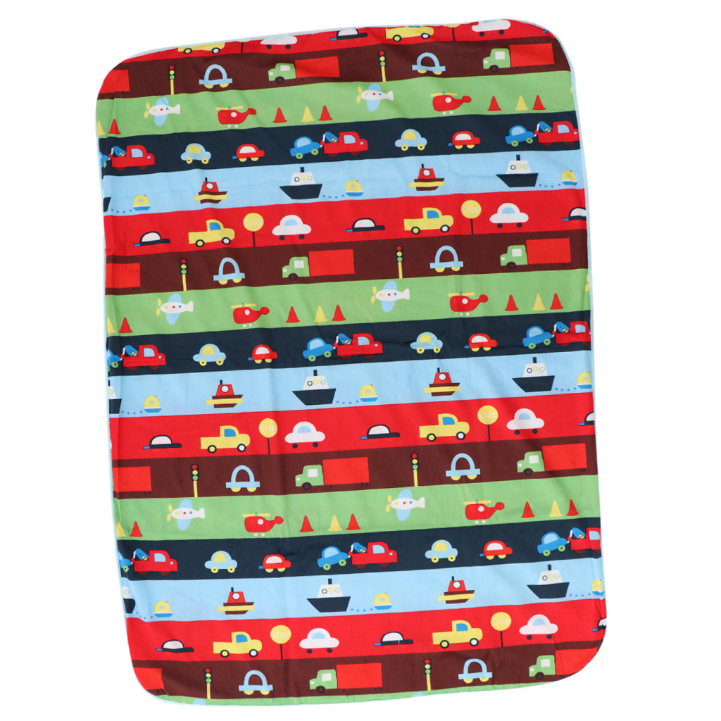 Unisex Double-Layer Coral Velvet Baby Cradle Crib Blanket Car and boat