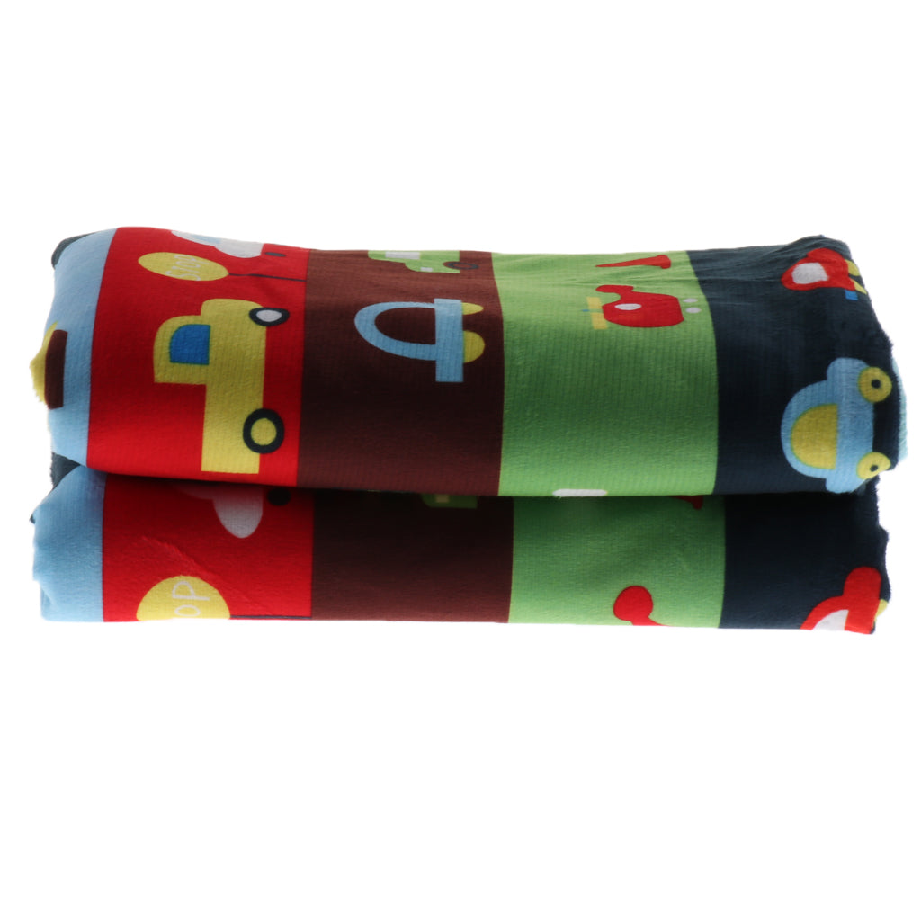 Unisex Double-Layer Coral Velvet Baby Cradle Crib Blanket Car and boat